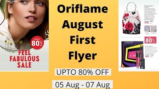 Oriflame August Flyer | First Flyer From 05th Aug To 07 Aug | By hnbStation