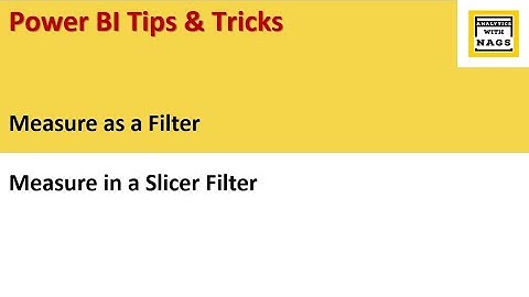 How to use Measure as a Filter in Power BI | Measure in a Slicer | Power BI Tips and Tricks (45/100)