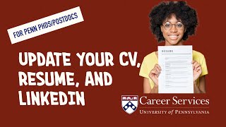 What PhDs/postdocs can do to keep your job search materials updated (#3)
