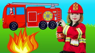 Firefighter Song for Kids - Fire Truck Song | Kids song by Kids Music Land