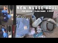 NEW NURSE (& nursing student) HAUL | figs review, goclove shoes, hair accessories, & more