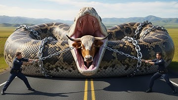 Emergency Rescue Team Saves Desperate Cow from Giant Python Attack 🐂🐍