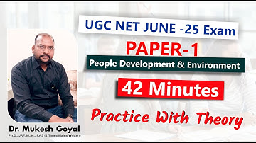 Unit 9 - People, Development and Environment || PYQs with Theory || Dr. Mukesh Goyal.