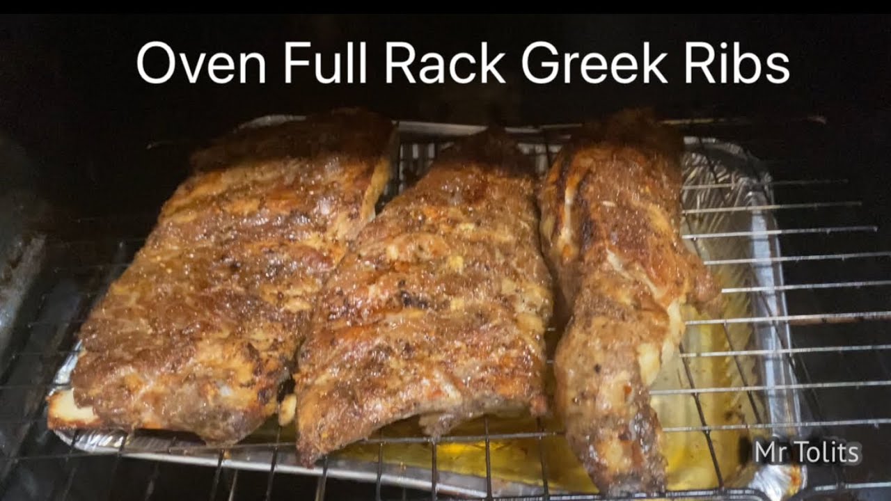 Greek Meat Rack Oven Full Rack Greek Ribs - YouTube
