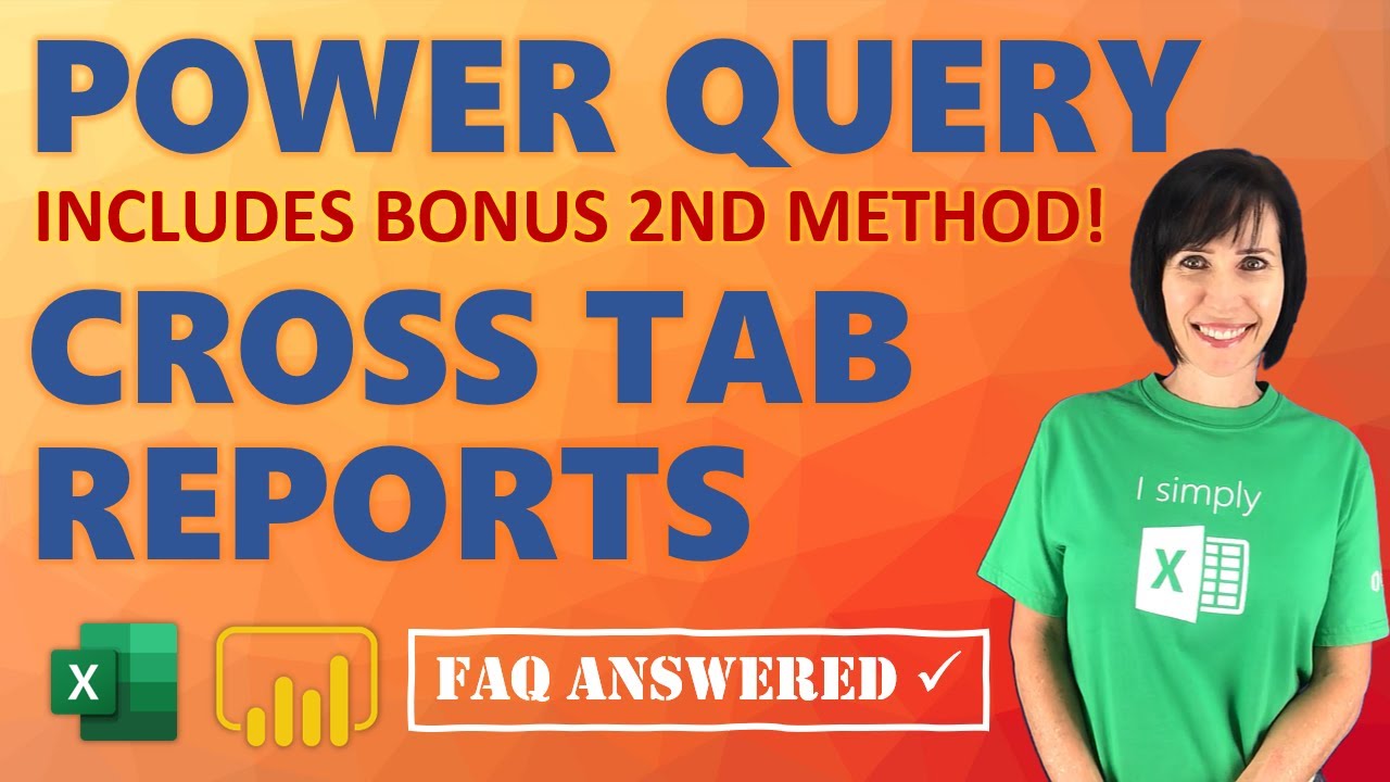 Dynamic Power Query Cross Tab Reports – Pivot n Rows to n Columns 2 Ways!