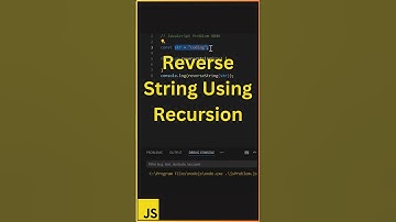 String Reversal With Recursion | #coding #javascript