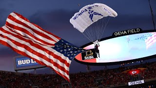360°: Parachute into GEHA Field at Arrowhead Stadium with The Wings of Blue | Week 5 2022