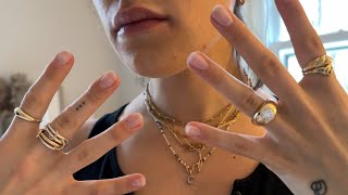updated jewelry collection! chunky gold rings, new necklaces, a spinelli dupe AND a little surprise