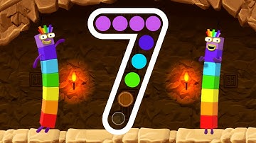 Numberblocks 7 Number Magic Run - Meet the Number Seven with Numberblocks | CBeebies Go Explore Game