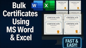 CREATE BULK CERTIFICATES IN JUST A MINUTE #hackstyle #tips #msword #mswordtricks #bulkcertificate