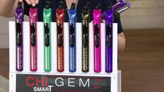 CHI Smart Gemz Volumizing Styling Iron w/ Clips & Quilted Thermal Bag on QVC