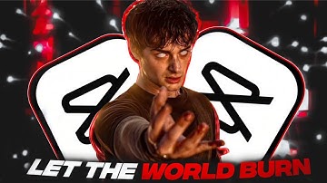 Trending Let The World Burn Text | Capcut Tutorial