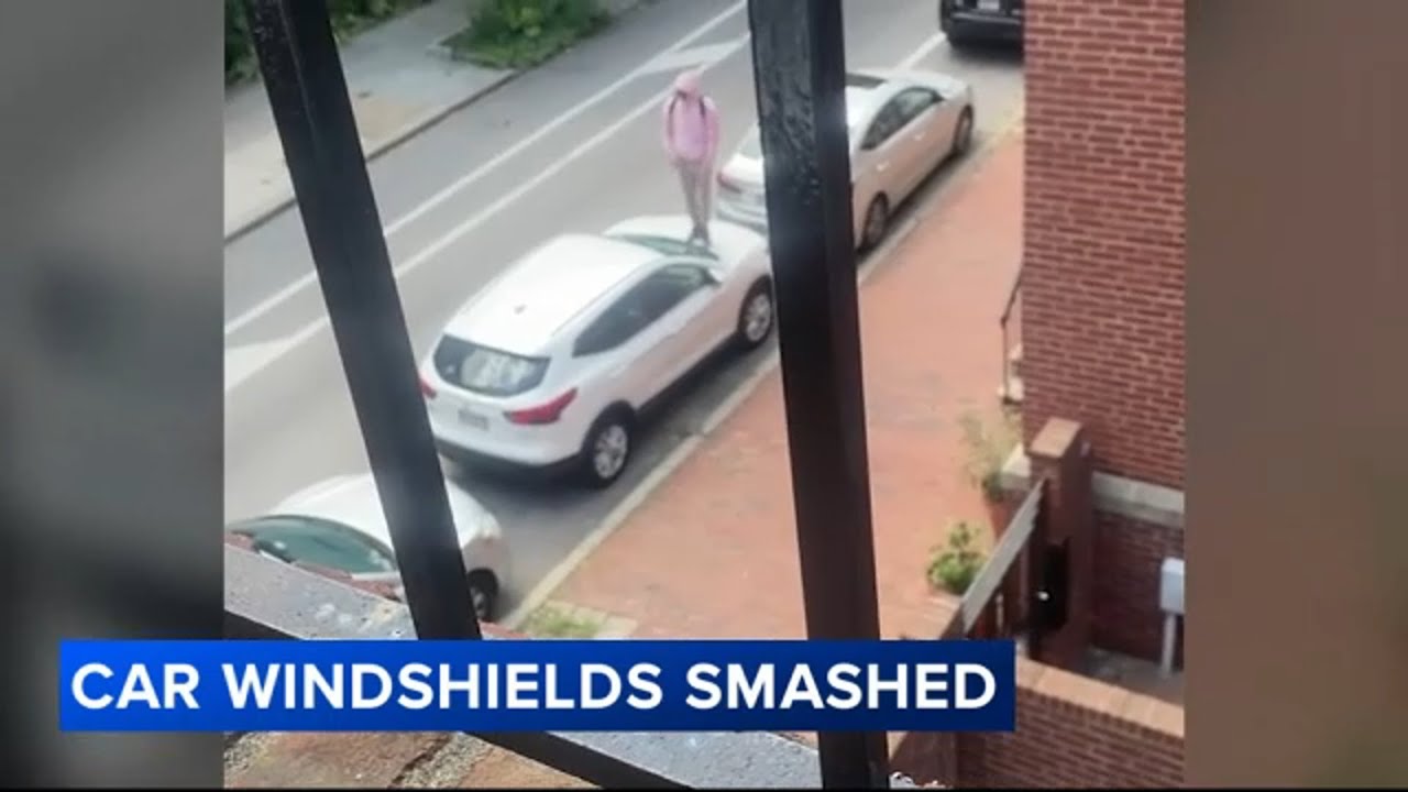 Vandalism suspect stomps on cars, smashes windshields in Center City ...