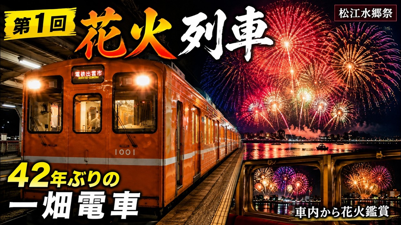 I Rode Japan's First Fireworks Train… 42 Years Later! | Ichibata
