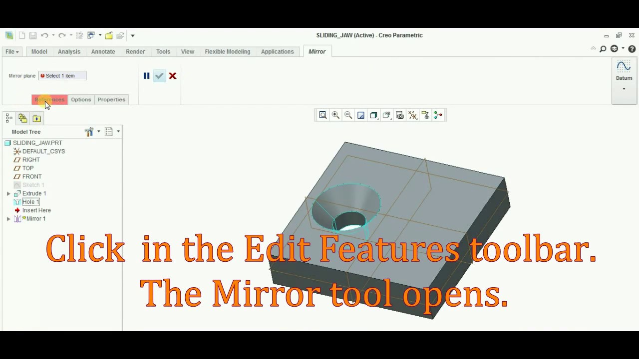 MIRROR IN CREO YouTube