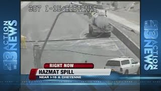 Spill closes ramp at I-15 and Cheyenne Avenue