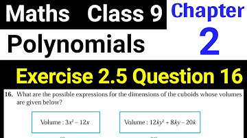 Maths Class 9 Chapter 2 Polynomials Exercise 2.5 Question 16 | NCERT Solutions | JP Sir