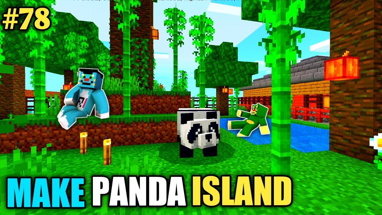 Download #78 | Minecraft | Make Panda Island With Oggy And Jack | Minecraft Pe | In Hindi | Rock Indian Gamer