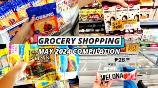 Compilation of Grocery Shopping Trips with Prices May 2024