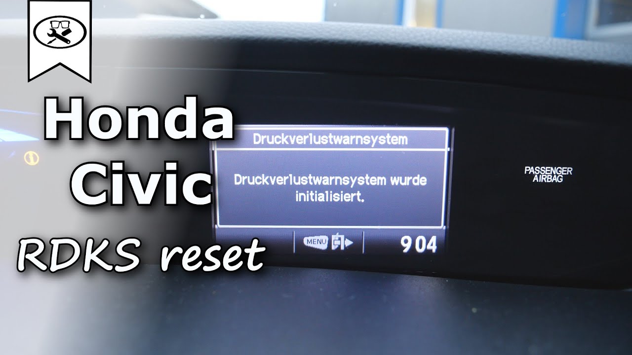 Honda Civic 9 RDKS reset | TPMS reset | VitjaWolf | Tutorial | HD - YouTube