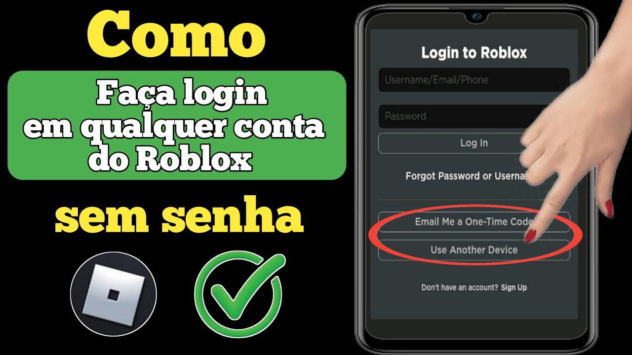 Como fazer login na sua conta Roblox sem senha em outro