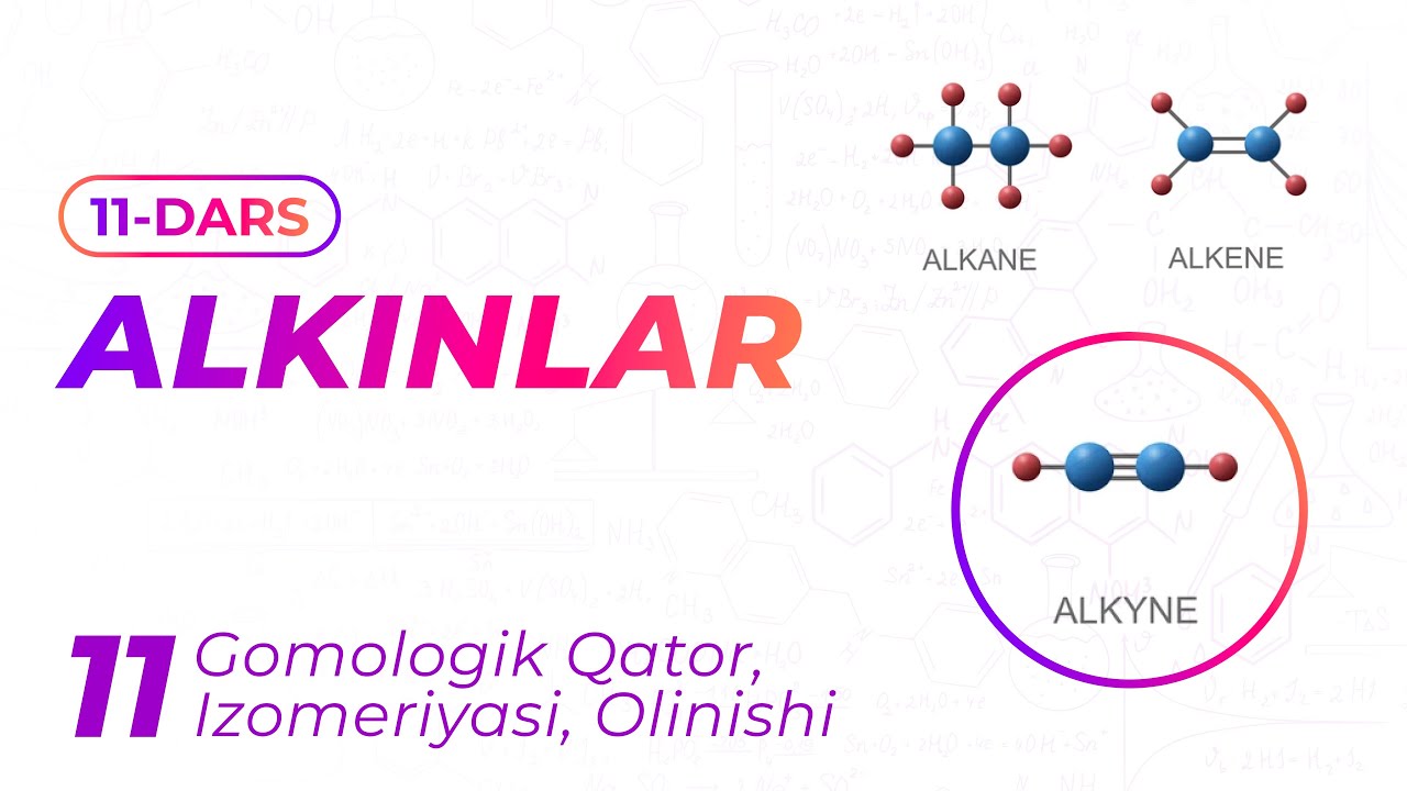 Alkinlar | Kimyo | Organika 12-dars