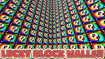 Minecraft 1V1V1V1 SPIRAL RAINBOW LUCKY BLOCK WALLS! | (Minecraft Modded Minigame) | JeromeASF
