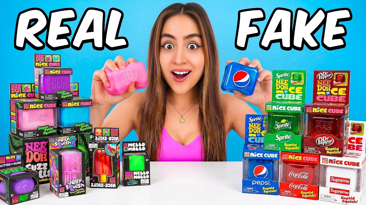 Unboxing REAL vs FAKE Needohs.…Did I get SCAMMED?! - YouTube