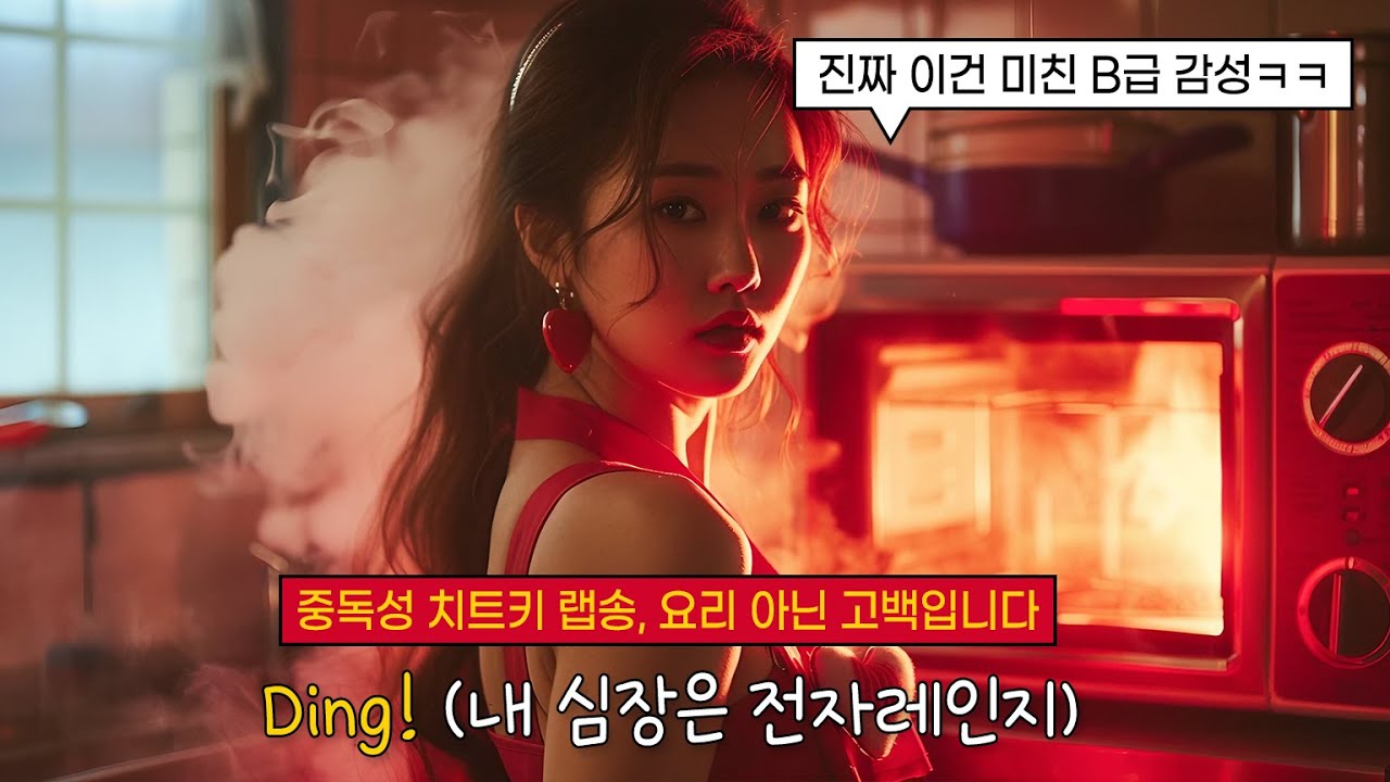 내 감정, 이미 overcooked 됐습니다. 🔥Ding! (내 심장은 전자레인지) K-Rap