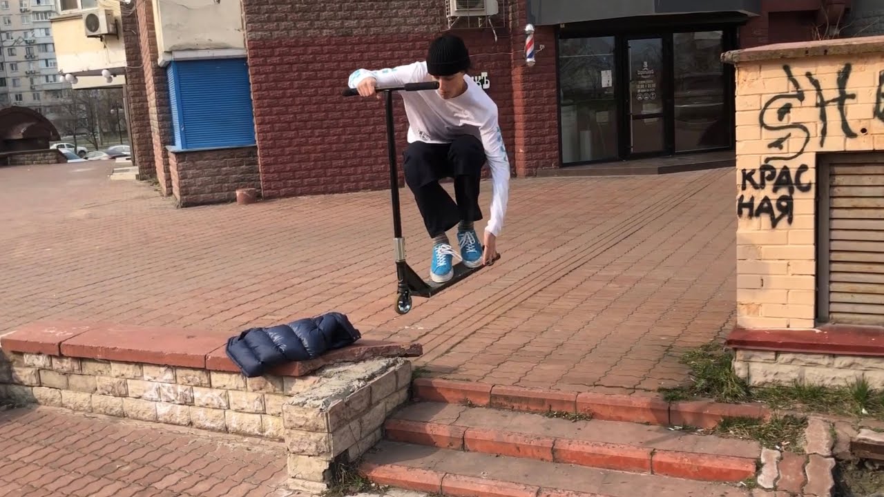 КАК ДЕЛАТЬ ТЕИЛ ГРЕБ НА ТРЮКОВОМ САМОКАТЕ? ОБУЧАЛКА - YouTube