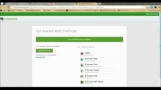 How to create an Evernote account and create notebooks