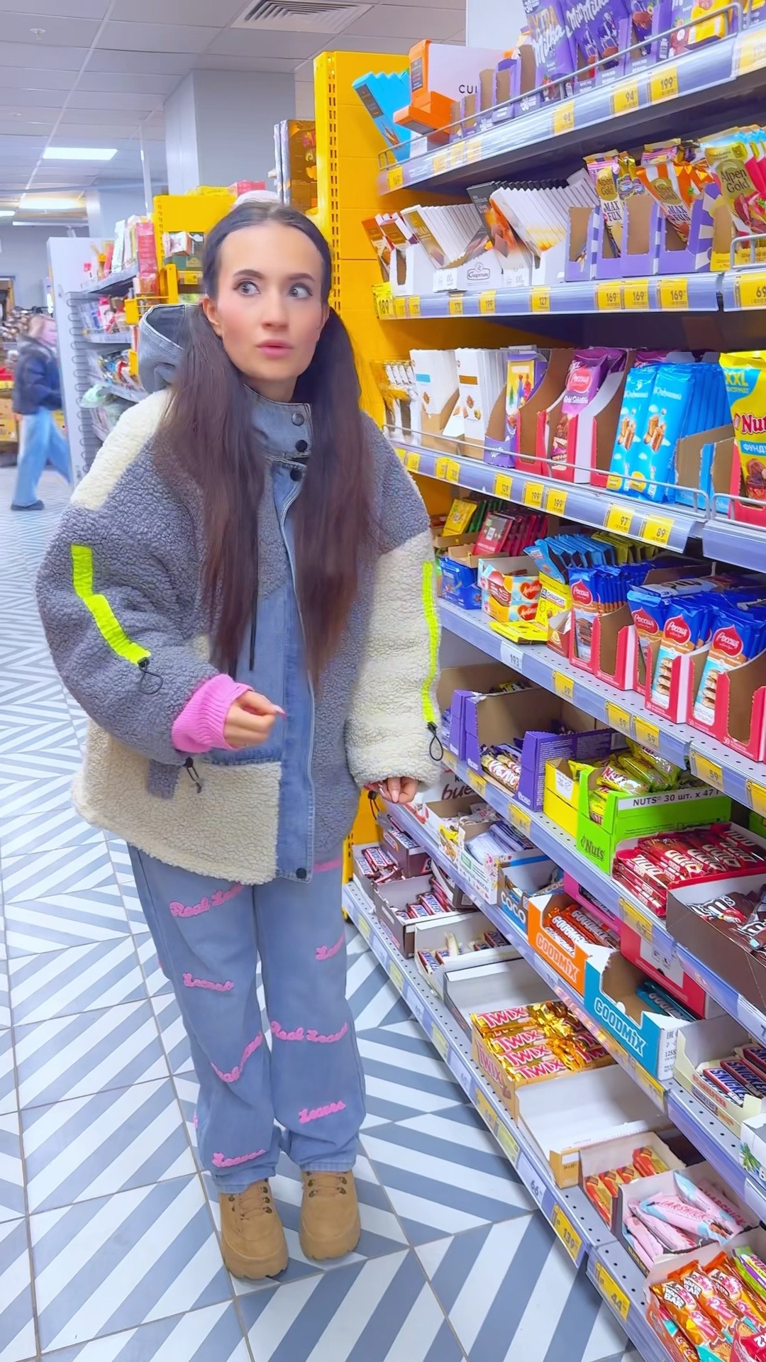 Kinder Prank In The Supermarket #katebrush #shorts #viral