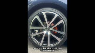Diamond Cut Wheels + Orange Calipers on a VW Golf!