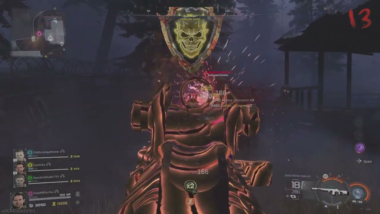 Call of Duty: Black Ops 7 Zombies (Vandorn Farm Survival/M34 Novaline) PT. 1 No Commentary Gameplay