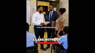 A parent stormed into the classroom and was later reported to the school management.