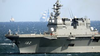 護衛艦「いせ」横須賀寄港「おおなみ」検査出渠で奇麗に 2021年2月27・24日