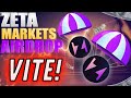 Vitene rate pas le airdrop de zeta z zeta markets  trading crypto