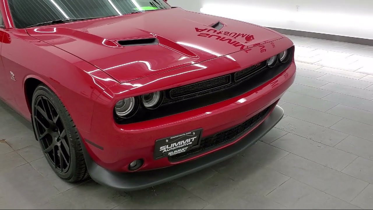 2015 Dodge Challenger R/T Scat Pack Redline Red Tricoat Pearl Used. walk around for sale in Fond Du