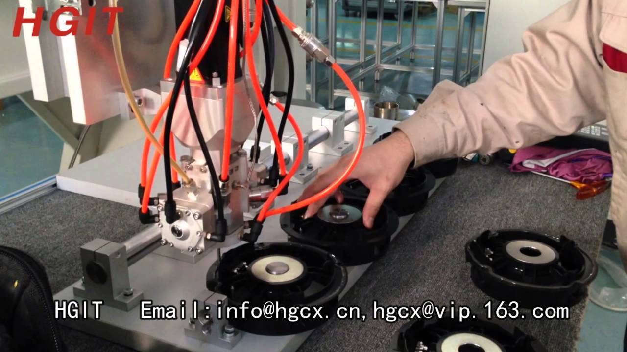 PU dosing machine for Car woofer for sealing function by HGIT