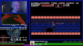 Castlevania I, II \& III beaten in under an hour!