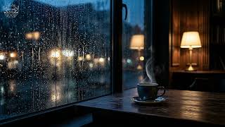 Rainy Window Coffee Shop Ambience | Lofi Jazz for Work and Study