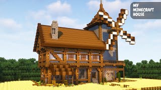 Minecraft | How to build a large windmill in the middle of a field