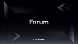 Forum - 자율주행 인프라의 현 주소와 개선 방안 @AUTONOMOUSA2Z