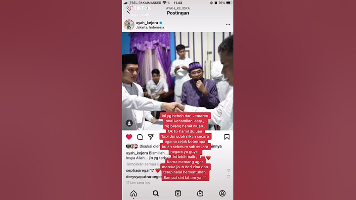 Ternyata Rizky billar dan lesti sudah nikah sirri