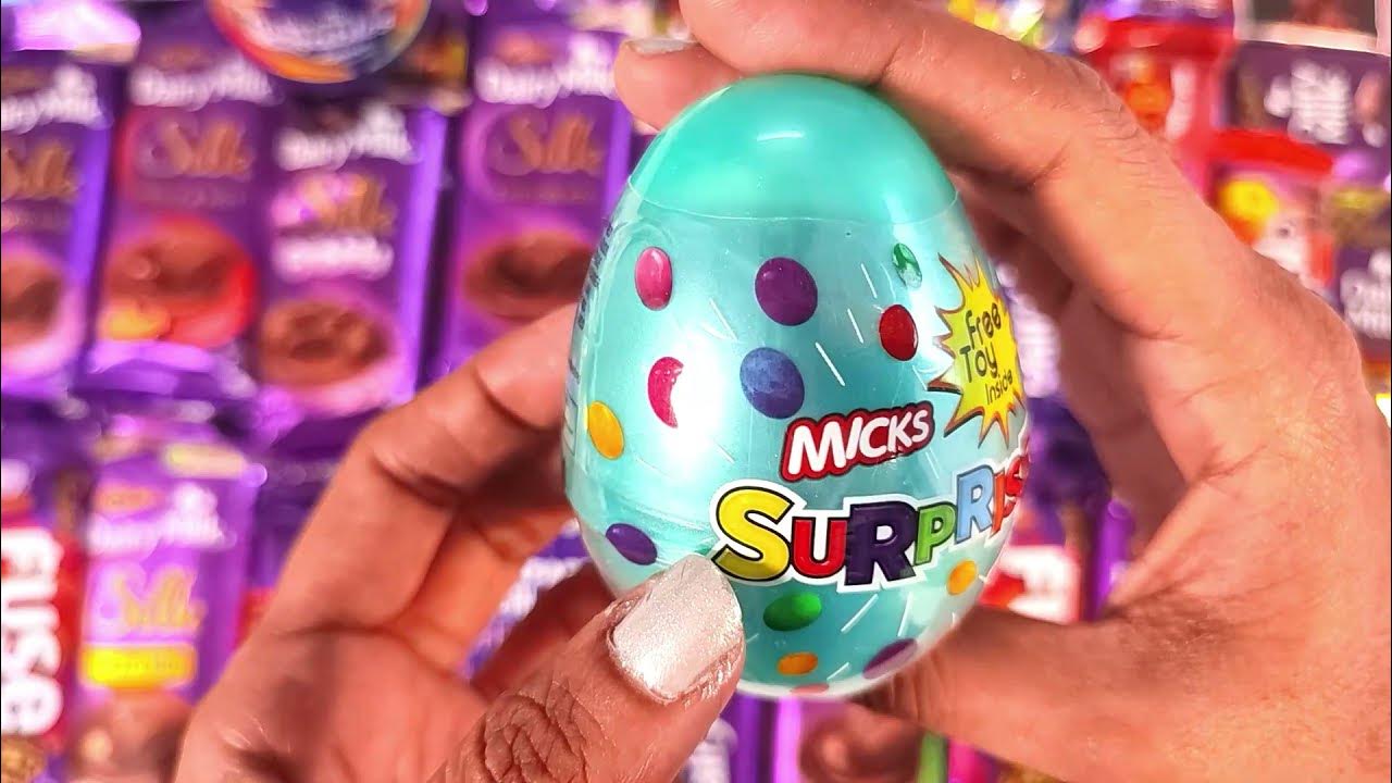 Yummy Chocolate With Surprise Toy Inside Micks Surprise Eggs Toy Some Lot's Of Candies Open