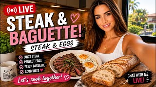 pov: STEAK, EGGS & FRESH BAGUETTE for Breakfast! 🥩🥖🍳
Good morning! ☀️ Come hang out with me LIVE while we make the ultimate breakfast: juicy steak, perfectly cooked eggs, and fresh crusty baguette! 🥩🍳🥖
Nothing fancy—just a cozy morning, good food, and hanging out together in the kitchen. ❤️
🍳 Perfect eggs
🥩 Juicy steak
🥖 Fresh baguette
☕ Cozy breakfast vibes
Come chat with me and cook along LIVE! 💕
Cooking • Travel • Chaos ✈️🍝🥖
#LiveCooking #SteakAndEggs #Baguette #Breakfast #CookingLive #HomemadeBread #FoodLive #YouTubeLive #BreakfastIdeas
Xoxo,
Oliviaa
Make sure to LIKE, SHARE, and SUBSCRIBE!!!
Follow Me On Social Media!
INSTAGRAM: https://www.instagram.com/itsoliviaga...
TWITTER: https://twitter.com/eOliviaGarcia
SNAPCHAT: vivaloca11
TIKTOK: ItsOliviaGarcia
FACEBOOK: ItsOliviaGarcia pov: STEAK, EGGS & FRESH BAGUETTE for Breakfast! 🥩🥖🍳