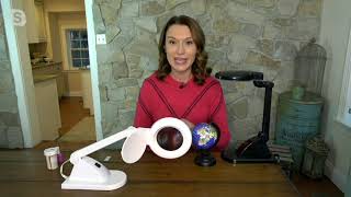 Magna Eye Hands-free LED Magnifier Lamp w/ Adjustable Arm on QVC screenshot 3