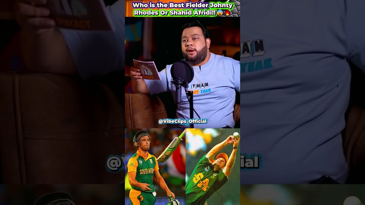 Best Fielder Debate: Ahmed Shehzad’s Honest Take on Afridi vs Jonty Rhodes! 👀🔥