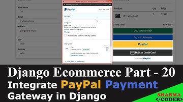 Django Ecommerce Part 20 | How to integrate PayPal Payment Gateway in django | PayPal Smart Buttons