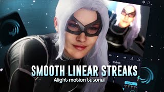 Smooth Linear Streaks Transition | Alight Motion | Tutorial | Crewdet | [ Preset ]